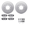 4512-76182 Geospec Brake Rotors w/5000 Advanced Brake Pads Kit & Hardware, Fits Select Lexus/Toyota/Scion, Position: Rear