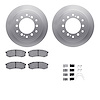 4512-76189 Geospec Brake Rotors w/5000 Advanced Brake Pads Kit & Hardware, Fits Select Lexus/Toyota/Scion, Position: Rear - image 1