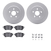 4512-76196 Geospec Brake Rotors w/5000 Advanced Brake Pads Kit & Hardware, Fits Select Lexus/Toyota/Scion, Position: Rear - image 1