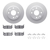 4512-80052 Geospec Brake Rotors w/5000 Advanced Brake Pads Kit & Hardware, 1990-1993 Ford/Lincoln/Mercury/Mazda, Position: Rear - image 1