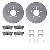 4512-80053 Geospec Brake Rotors w/5000 Advanced Brake Pads Kit & Hardware, 1993-1997 Ford/Lincoln/Mercury/Mazda, Position: Front