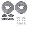 4512-80054 Geospec Brake Rotors w/5000 Advanced Brake Pads Kit & Hardware, 1998-2003 Ford/Lincoln/Mercury/Mazda, Position: Front