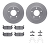 4512-80055 Geospec Brake Rotors w/5000 Advanced Brake Pads Kit & Hardware, 1993-1997 Ford/Lincoln/Mercury/Mazda, Position: Rear - image 1