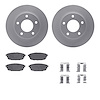 4512-80056 Geospec Brake Rotors w/5000 Advanced Brake Pads Kit & Hardware, 2001-2003 Ford/Lincoln/Mercury/Mazda, Position: Rear - image 1