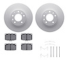 4512-80058 Geospec Brake Rotors w/5000 Advanced Brake Pads Kit & Hardware, 1993-1995 Ford/Lincoln/Mercury/Mazda, Position: Front - image 1