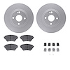 4512-80059 Geospec Brake Rotors w/5000 Advanced Brake Pads Kit & Hardware, 2001-2005 Ford/Lincoln/Mercury/Mazda, Position: Front - image 1
