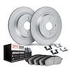 4512-80060 Geospec Brake Rotors w/5000 Advanced Brake Pads Kit & Hardware, 2001-2005 Ford/Lincoln/Mercury/Mazda, Position: Rear - image 1