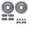 4512-80071 Geospec Brake Rotors w/5000 Advanced Brake Pads Kit & Hardware, 2004-2011 Ford/Lincoln/Mercury/Mazda, Position: Rear - image 1