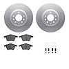 4512-80072 Geospec Brake Rotors w/5000 Advanced Brake Pads Kit & Hardware, 2006-2007 Ford/Lincoln/Mercury/Mazda, Position: Front - image 1