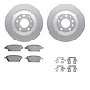 4512-80073 Geospec Brake Rotors w/5000 Advanced Brake Pads Kit & Hardware, 2006-2007 Ford/Lincoln/Mercury/Mazda, Position: Rear - image 1