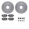 4512-80074 Geospec Brake Rotors w/5000 Advanced Brake Pads Kit & Hardware, 2006-2015 Ford/Lincoln/Mercury/Mazda, Position: Front