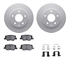 4512-80076 Geospec Brake Rotors w/5000 Advanced Brake Pads Kit & Hardware, 2014-2016 Ford/Lincoln/Mercury/Mazda, Position: Rear - image 1