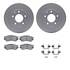 4512-80085 Geospec Brake Rotors w/5000 Advanced Brake Pads Kit & Hardware, 1995-2000 Ford/Lincoln/Mercury/Mazda, Position: Front - image 1