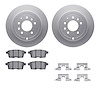 4512-80093 Geospec Brake Rotors w/5000 Advanced Brake Pads Kit & Hardware, 2007-2012 Ford/Lincoln/Mercury/Mazda, Position: Rear - image 1