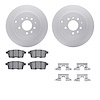 4512-80094 Geospec Brake Rotors w/5000 Advanced Brake Pads Kit & Hardware, 2007-2015 Ford/Lincoln/Mercury/Mazda, Position: Rear - image 1
