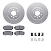 4512-80095 Geospec Brake Rotors w/5000 Advanced Brake Pads Kit & Hardware, 2007-2015 Ford/Lincoln/Mercury/Mazda, Position: Front