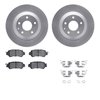 4512-80097 Geospec Brake Rotors w/5000 Advanced Brake Pads Kit & Hardware, 2013-2015 Ford/Lincoln/Mercury/Mazda, Position: Rear - image 2