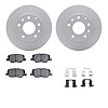 4512-80110 Geospec Brake Rotors w/5000 Advanced Brake Pads Kit & Hardware, 2017-2018 Ford/Lincoln/Mercury/Mazda, Position: Rear - image 1