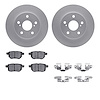 4512-91005 Geospec Brake Rotors w/5000 Advanced Brake Pads Kit & Hardware, 2011-2016 Lexus/Toyota/Scion, Position: Rear - image 1