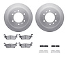 4512-93004 Geospec Brake Rotors w/5000 Advanced Brake Pads Kit & Hardware, 2006-2010 GM, Position: Rear - image 1