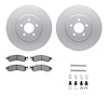 4512-99004 Geospec Brake Rotors w/5000 Advanced Brake Pads Kit & Hardware, 1994-2004 Ford/Lincoln/Mercury/Mazda, Position: Front - image 1