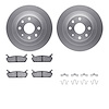 4512-99013 Geospec Brake Rotors w/5000 Advanced Brake Pads Kit & Hardware, 1990-1996 Ford/Lincoln/Mercury/Mazda, Position: Rear