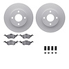 4512-99027 Geospec Brake Rotors w/5000 Advanced Brake Pads Kit & Hardware, 2000-2004 Ford/Lincoln/Mercury/Mazda, Position: Front - image 1