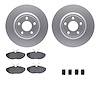 4512-99028 Geospec Brake Rotors w/5000 Advanced Brake Pads Kit & Hardware, 2002-2005 Ford/Lincoln/Mercury/Mazda, Position: Rear - image 1