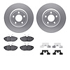 4512-99029 Geospec Brake Rotors w/5000 Advanced Brake Pads Kit & Hardware, 2003-2005 Jaguar, Position: Rear - image 1
