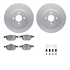 4512-99030 Geospec Brake Rotors w/5000 Advanced Brake Pads Kit & Hardware, 2002-2004 Ford/Lincoln/Mercury/Mazda, Position: Front - image 1