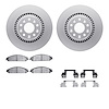 4512-99032 Geospec Brake Rotors w/5000 Advanced Brake Pads Kit & Hardware, 2008-2009 Ford/Lincoln/Mercury/Mazda, Position: Front - image 1