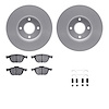 4512-99033 Geospec Brake Rotors w/5000 Advanced Brake Pads Kit & Hardware, 2005-2012 Ford/Lincoln/Mercury/Mazda, Position: Front - image 1