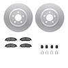 4512-99036 Geospec Brake Rotors w/5000 Advanced Brake Pads Kit & Hardware, 2007-2014 Ford/Lincoln/Mercury/Mazda, Position: Front - image 1