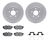 4512-99038 Geospec Brake Rotors w/5000 Advanced Brake Pads Kit & Hardware, 2007-2014 Ford/Lincoln/Mercury/Mazda, Position: Rear - image 1
