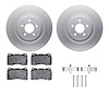 4512-99043 Geospec Brake Rotors w/5000 Advanced Brake Pads Kit & Hardware, 2007-2011 Ford/Lincoln/Mercury/Mazda, Position: Front - image 1