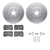 4512-99045 Geospec Brake Rotors w/5000 Advanced Brake Pads Kit & Hardware, 2011-2014 Ford/Lincoln/Mercury/Mazda, Position: Front - image 1