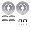 4512-99046 Geospec Brake Rotors w/5000 Advanced Brake Pads Kit & Hardware, 2008-2011 Ford/Lincoln/Mercury/Mazda, Position: Front - image 1