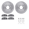 4512-99052 Geospec Brake Rotors w/5000 Advanced Brake Pads Kit & Hardware, 2003-2005 Ford/Lincoln/Mercury/Mazda, Position: Rear - image 1