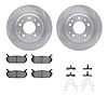 4512-99053 Geospec Brake Rotors w/5000 Advanced Brake Pads Kit & Hardware, 1998-2002 Ford/Lincoln/Mercury/Mazda, Position: Rear - image 1