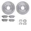 4512-99054 Geospec Brake Rotors w/5000 Advanced Brake Pads Kit & Hardware, 2006-2013 Ford/Lincoln/Mercury/Mazda, Position: Rear - image 1