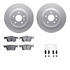 4512-99063 Geospec Brake Rotors w/5000 Advanced Brake Pads Kit & Hardware, 2013-2020 Ford/Lincoln/Mercury/Mazda, Position: Rear - image 1