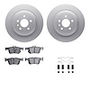 4512-99070 Geospec Brake Rotors w/5000 Advanced Brake Pads Kit & Hardware, 2013-2020 Ford/Lincoln/Mercury/Mazda, Position: Rear - image 1