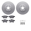 4512-99071 Geospec Brake Rotors w/5000 Advanced Brake Pads Kit & Hardware, 2013-2020 Ford/Lincoln/Mercury/Mazda, Position: Front - image 1