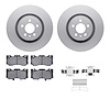 4512-99078 Geospec Brake Rotors w/5000 Advanced Brake Pads Kit & Hardware, 2015-2020 Ford/Lincoln/Mercury/Mazda, Position: Front - image 1