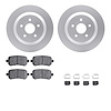 4512-99084 Geospec Brake Rotors w/5000 Advanced Brake Pads Kit & Hardware, 2004-2007 Ford/Lincoln/Mercury/Mazda, Position: Rear - image 1