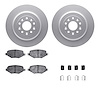 4512-99086 Geospec Brake Rotors w/5000 Advanced Brake Pads Kit & Hardware, 2011-2015 Ford/Lincoln/Mercury/Mazda, Position: Rear - image 1