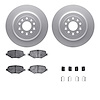 4512-99087 Geospec Brake Rotors w/5000 Advanced Brake Pads Kit & Hardware, 2009-2019 Ford/Lincoln/Mercury/Mazda, Position: Rear - image 1