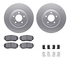 4512-99088 Geospec Brake Rotors w/5000 Advanced Brake Pads Kit & Hardware, 2007-2015 Ford/Lincoln/Mercury/Mazda, Position: Front - image 1