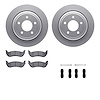4512-99093 Geospec Brake Rotors w/5000 Advanced Brake Pads Kit & Hardware, 2010-2011 Ford/Lincoln/Mercury/Mazda, Position: Rear - image 1
