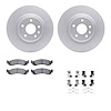 4512-99096 Geospec Brake Rotors w/5000 Advanced Brake Pads Kit & Hardware, 2011-2012 Ford/Lincoln/Mercury/Mazda, Position: Front - image 1